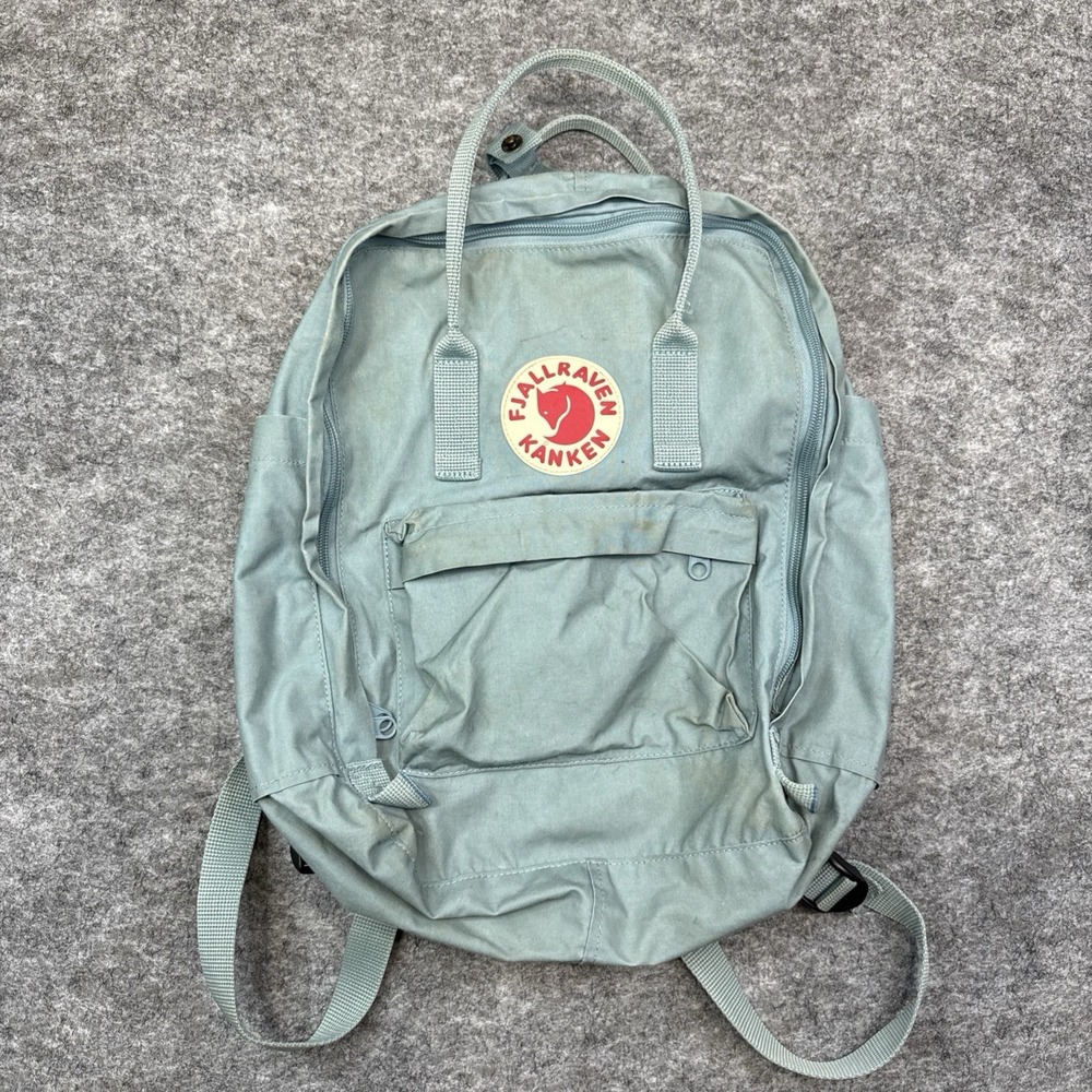Fjallraven Kanken backpack blue water resistant quick dry pockets handles 23510